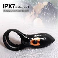 Embalaje privado SEXY Anillo de vibración para eyaculación retardada Control remoto de silicona Masturbador masculino Estimulación del punto G del clítoris Juguetes sexuales para hombre - details 6
