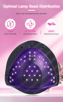 Lámpara LED UV V3 de 180W para secado profesional, esmalte de Gel de uñas para equipo de secado, para salón en casa - details 4