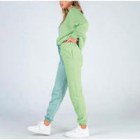 Ropa Deportiva de costura simétrica para mujer, traje de sudadera de dos piezas, traje de moda - details 9