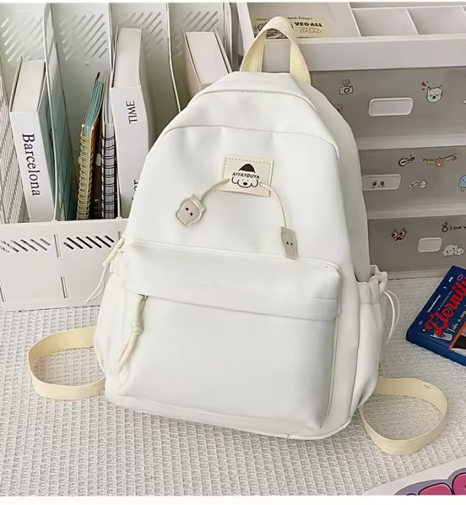 estudiante universitaria, universidad, mochila, casual, chica, linda, mochila, bolso escolar, fresco y dulce, nailon - 1