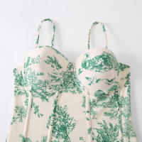 Nuevo traje de baño de una pieza para mujer, falda larga con protección solar y correa adelgazante, conjunto de dos piezas, traje de baño de aguas termales - details 6