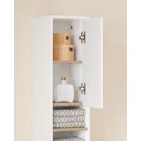 Mueble de Baño de Alto Estante Estanterías con 2 Puertas y Cajón Blanco Tamaño 20x20x180cm - details 50