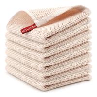 Paño de cocina de algodón suave y absorbente, paño de limpieza para el hogar, utensilios de cocina, paño de lavado, 4/6 Uds. - details 1