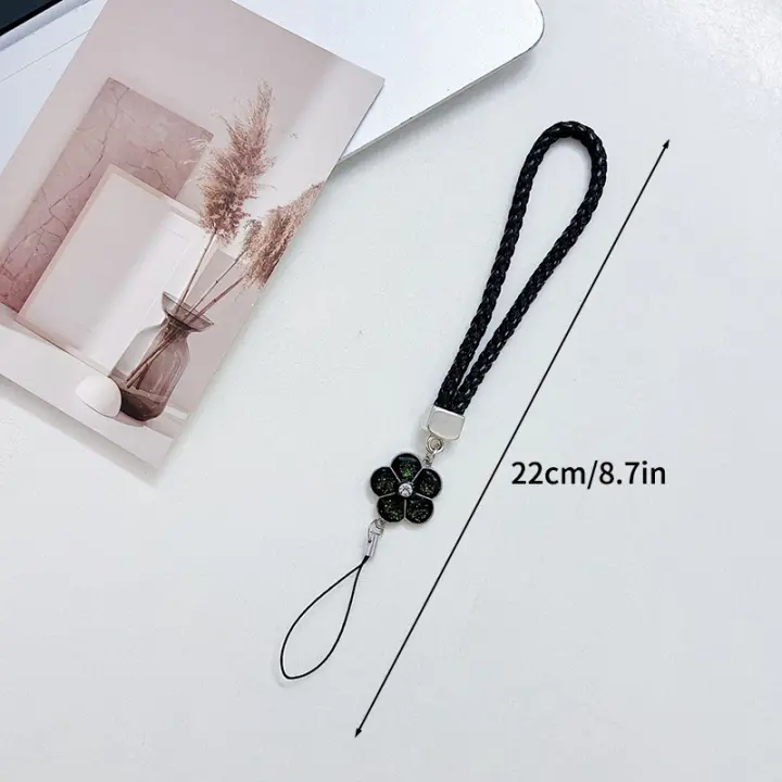 Correa de Teléfono Hecha a Mano Kawaii Flor Correa Desmontable para Teléfono Móvil con Accesorios de Electrónica - 1