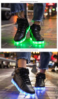 Zapatillas de tenis con luces LED para niños, zapatos de alta calidad con cargador USB, zapatillas luminosas de moda para niños - details 4