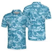 Ropa Haruku de manga corta con estampado 3D de camuflaje para hombre, camisetas de golf de moda, polo con botones, tops de gran tamaño - details 2