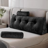 Cojín de Lectura Triangular Almohada de Apoyo Lumbar Suave Bolster para Posición de Sofá de Cama - details 39