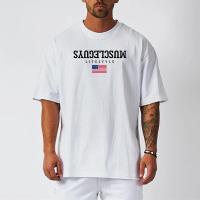 Oversized Casual Sports Mens T-shirt Summer Breathable Quick Dry Gym Fitness Bodybuilding Workout Shirt Loose Short Sleeves Tees - details 17