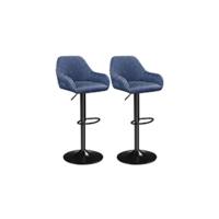 Juego de 2 Taburetes de Bar Altura Ajustable Soporte hasta 136 kg Ideal para Comedor, Cafetería, Bar, Sala o Cocina - details 8