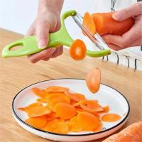 Trituradora de repollo multiusos, pelador de verduras de boca ancha de grado alimenticio, herramientas de cocina prácticas de acero inoxidable para el hogar - details 3