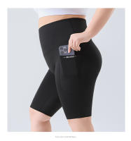 Pantalones de Yoga Grande Talla 5 Centavos Leggings Adelgazantes con Bolsillo de Barriga de Tiburón para Talla 200 Jin - details 7