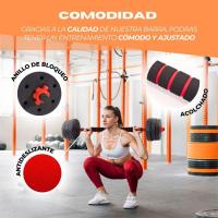 Mancuernas Ajustables 2-en-1 ExtenFit Peso de 2-20 kg Incluye Mancuernas y Barra de Extensión Acolchada Tuercas Antideslizantes Acero Resistente Gimnasio en Casa - details 3