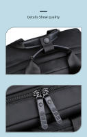 Mochila multifuncional para ordenador portátil de 15,6 pulgadas, hombre de negocios de viaje para morral, resistente al agua, color negro, para estudiante - details 9