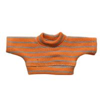 Ropa de muñeca de algodón, camiseta interior a rayas, ropa de muñeca de felpa de Color sólido, suéter de 15cm, ropa de muñeca sin atributos de alta calidad - details 3