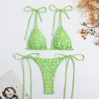 Bikini Tanga Ultra Delgado de Estampado de Leopardo Estilo de Playa de Primavera/Verano con Ajuste Delgado Material de Poliéster - details 9