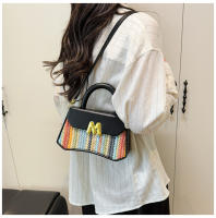 Moda arco iris portátil pequeño cuadrado bolsa 2025 primavera nueva luz de lujo bolsa de las mujeres versátil texturizado axilas bolsa de hombro - details 18