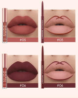 Juego de maquillaje de lápices labiales de 12 piezas, 6 líquidos mate + 6 delineadores, kit de brillo de labios resistente al agua de larga duración - details 8