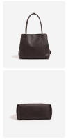 Bolso de mano de cuero suave, nuevo bolso de hombro de gran capacidad para estudiantes universitarios que viajan, bolso de nicho con textura. - details 16