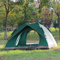 Rcynview Tienda de campaña para 4 personas, tienda de campaña ligera, resistente, impermeable para exteriores, tienda de campaña tipo domo ligera, tienda compacta con tamaño de paquete pequeño para familia, playa, festival, grupo - details 7