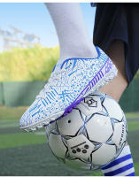 Zapatos de fútbol para hombre, botas de fútbol para exteriores, zapatos de tacos de fútbol para niños, zapatillas de entrenamiento antideslizantes transpirables, entrenadores de Futsal de césped - details 29