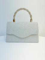 Nuevo bolso de mujer para banquete, bolso de cena brillante, fiesta, bolso cuadrado pequeño con incrustaciones de diamantes, bolso bandolera. - details 8