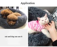 Camas redondas de felpa larga para mascotas, colchón para perros y gatos, nido para dormir, sofá, cama para mascotas - details 15