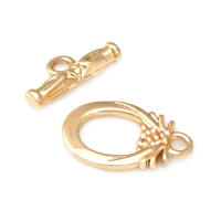 Pulsera de Tirantes Geométricos de Latón Dorado 18K Clasps para Hacer Joyería DIY - details 50