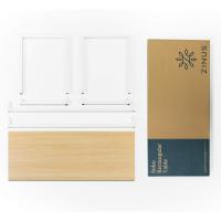 moderna de metal y madera - Mesa de ordenador - Marrón y blanco - details 5