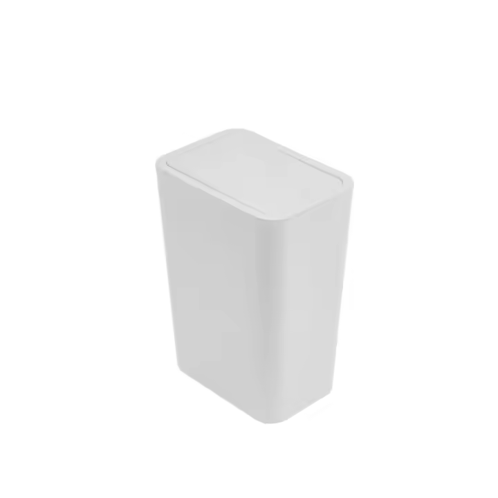 Cubo de Basura Cuadrado con Presión de Tapa Ideal para Hogar, Oficina, Sala de Estar - 1