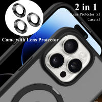 Funda de Teléfono Móvil Magnética con Soporte de Anillo Transparente, Protector Incluido, Para Modelos de iPhone Accesorios de Electrónica - details 1
