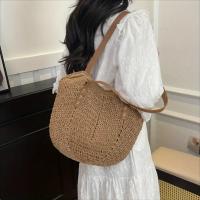 Bolso de Tote Minimalista para Mujeres Bolso de Hombro de Tejido con Hardware Dorado - details 1