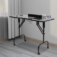 Mesa de uñas para manicura, salón de belleza, estación de escritorio, estación de uñas portátil, con colector de polvo de uñas - details 8