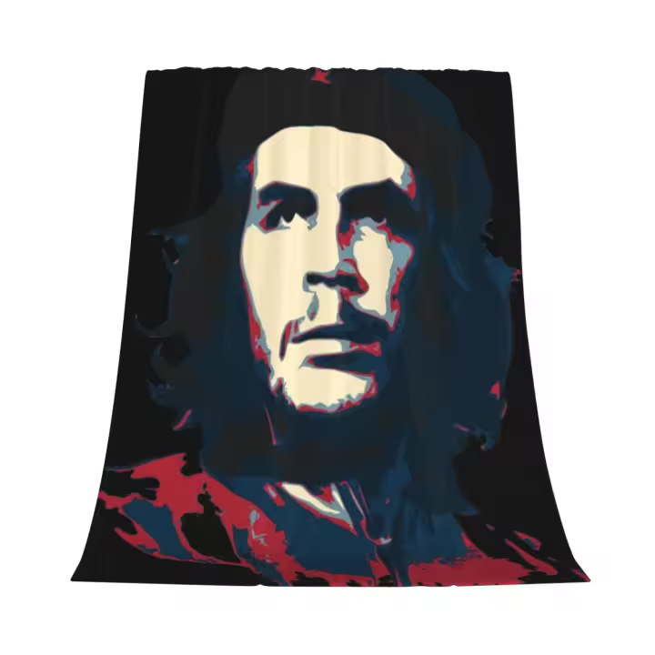 Che Guevara manta de franela para decoración de dormitorio y ropa de cama - 1