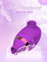 Potente vibrador vaginal del clítoris que chupa y lame la estimulación dual masajeador femenino juguete sexual para adultos - details 4