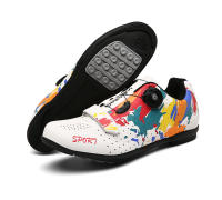 Nuevos zapatos de bicicleta de carretera, zapatillas de ciclismo para hombres, zapatillas de deporte para clítoris de montaña, tacos de ruta, zapatos planos de velocidad para bicicleta de cross, zapatos de Pedal Spd para mujeres - details 25