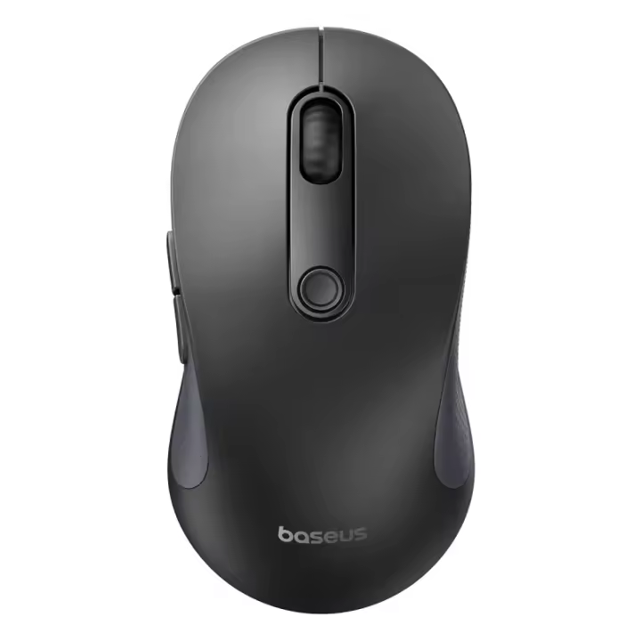 Baseus Ratón Inalámbrico Ergonómico Diseño Ergonómico, 30dB Silencioso, Ajustable 1600-4000DPI, Conexión 2.4G & Bluetooth 5.2 Ideal para Oficina - 1