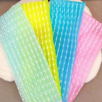Toallas de baño de espuma para frotar la espalda, tira larga, depurador corporal, frotar la espalda, pelar, masaje, ducha, depurador extendido, cepillos para limpiar la piel - details 4