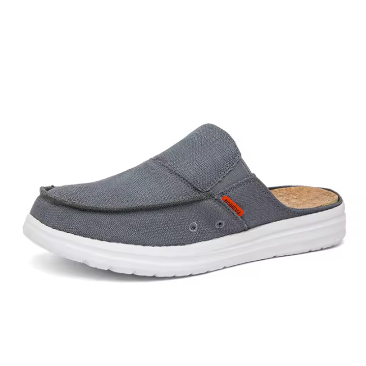 Zapatos informales para hombre Baotou half drag zapatillas de lona de gran tamaño - 1