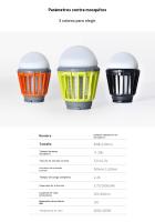 Lampara mata mosquitos impermeable al aire libre Portátil multifunción carpa faroles de camping recargable LED - details 2