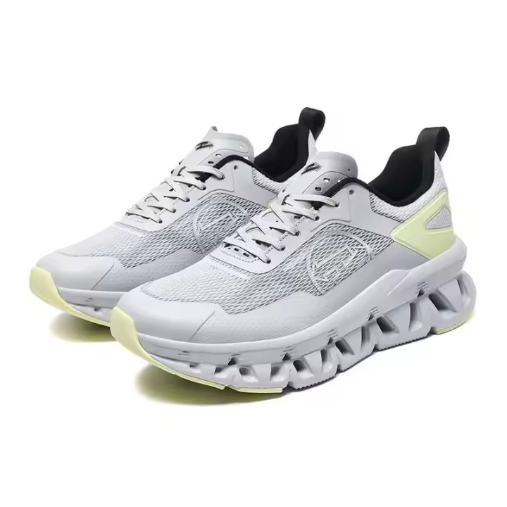 Zapatillas de deporte de carretera para hombre, zapatos para correr, tela elástica, malla de aire, atléticas, bajas, deportivas, ligeras, transpirables de verano - 1