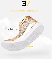 Zapatos deportivos de punta redonda para hombre, botas versátiles informales brillantes para escenario, ropa de calle al aire libre, zapatos de Skateboarding para niños - details 8