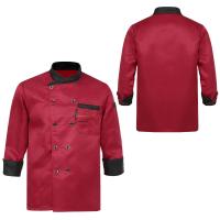 Ropa de Chef de manga larga, uniforme de cocina para restaurante, abrigo de Chef para hombres y mujeres, chaquetas de trabajo de camarero, uniforme profesional general - details 72