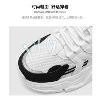Zapatos informales de suela gruesa con panel de malla para hombre, zapatos para correr de suela blanda transpirables de verano, zapatos deportivos de moda para actividades al aire libre, zapatillas deportivas para hombre - details 5
