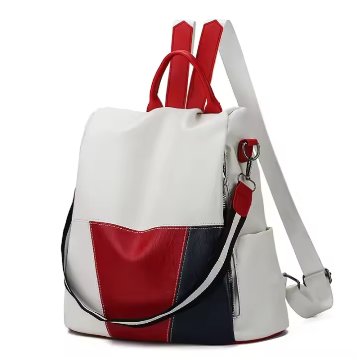 Mochila De Cuero Suave Para Mujer, Ideal Para Viajes Al Aire Libre, Estilo De Doble Hombro - 1