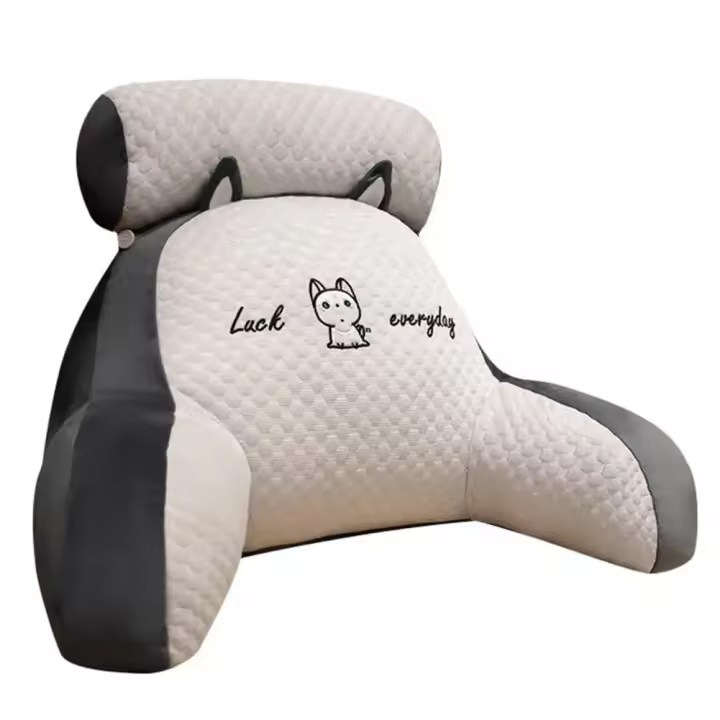 Cojín de Soporte para Respaldo con Estampado de Dibujos Animados para Cama y Sofá con Soporte para Brazos Desmontable - 1