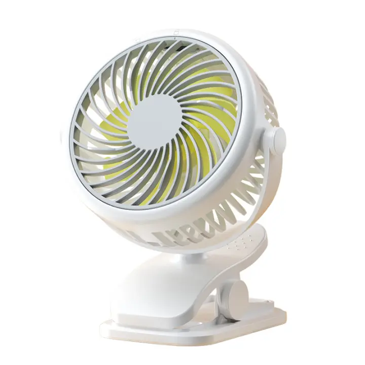 Miniventilador de escritorio, Ventilador de refrigeración de 3 velocidades USB con rotación de personal 720 °, gimnasio, pesca - 1