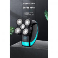 Afeitadora Eléctrica de Cinco Hojas Autoservicio de Cabeza Recargable Impermeable - details 2