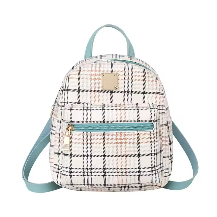 Mochila a cuadros para niñas, nueva versión coreana, Bolso pequeño cruzado a la moda, 2024 - 1