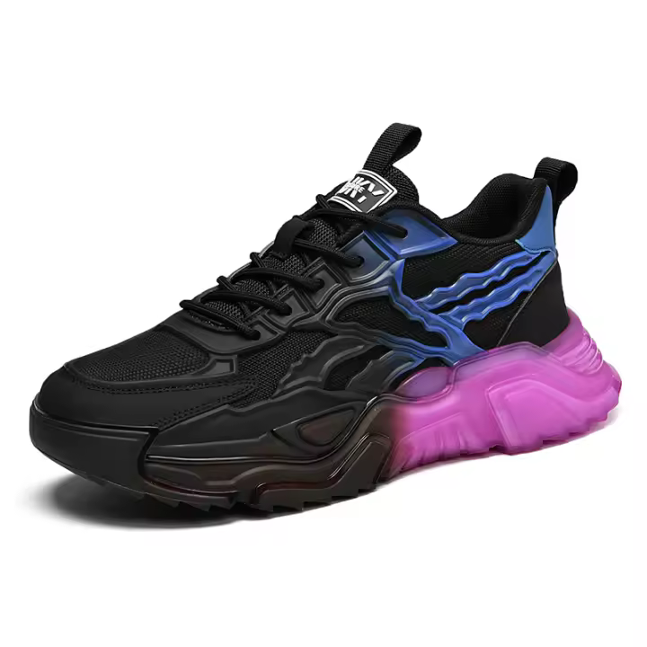 Nuevos zapatos deportivos clásicos informales para hombre, zapatillas antideslizantes, zapatillas de correr negras de malla transpirable para exteriores, zapatillas deportivas para correr y tenis - 1
