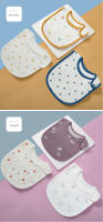 3pcs/set Pañuelos De Comida Para Bebé Niño Y Niña Impermeables Delantal De Algodón Con Diseño De Dibujos Animados Accesorios Para Bebés De 0-1 Años - details 8